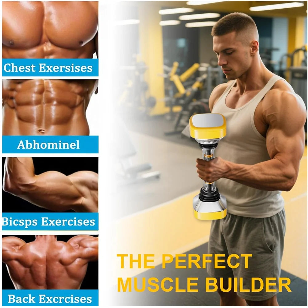 22-66 Lbs Adjustable Dumbbell Set,Shaker Weight for Arms,Fitness Equipment Single Shake Dumbbell,Shaking Weight for Full Body Workout,For Shoulders,Chest,Biceps,Triceps,Forearm Exercises